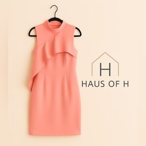 Anthropologie Asymmetrical - Keepsake Ruffle Fitted Mini Dress